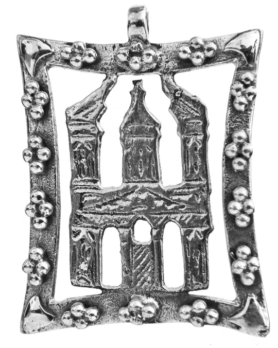 Minaret Motif Sterling Silver Pendant