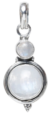 Rainbow Moonstone Sterling Silver Pendant