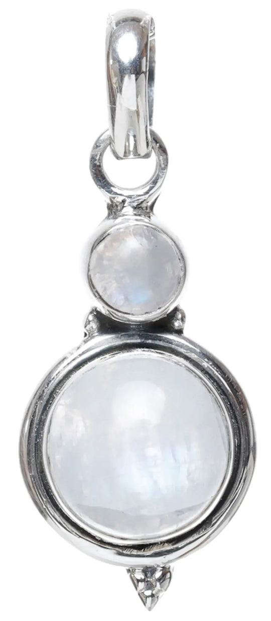 Rainbow Moonstone Sterling Silver Pendant