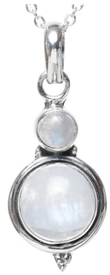 Rainbow Moonstone Sterling Silver Pendant