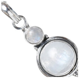 Rainbow Moonstone Sterling Silver Pendant