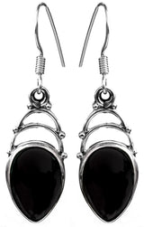 Black Onyx Sterling Silver Earrings