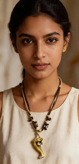 Dolphin Motif Cord Necklace