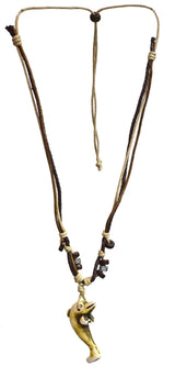 Dolphin Motif Cord Necklace