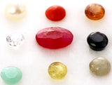 Navaratna Nine Gemstone Undrilled Calibrated Set