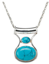 Reconstituted Turquoise Sterling Silver Pendant