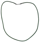 Sterling Silver PVC Wire Necklace with Sterling Closure