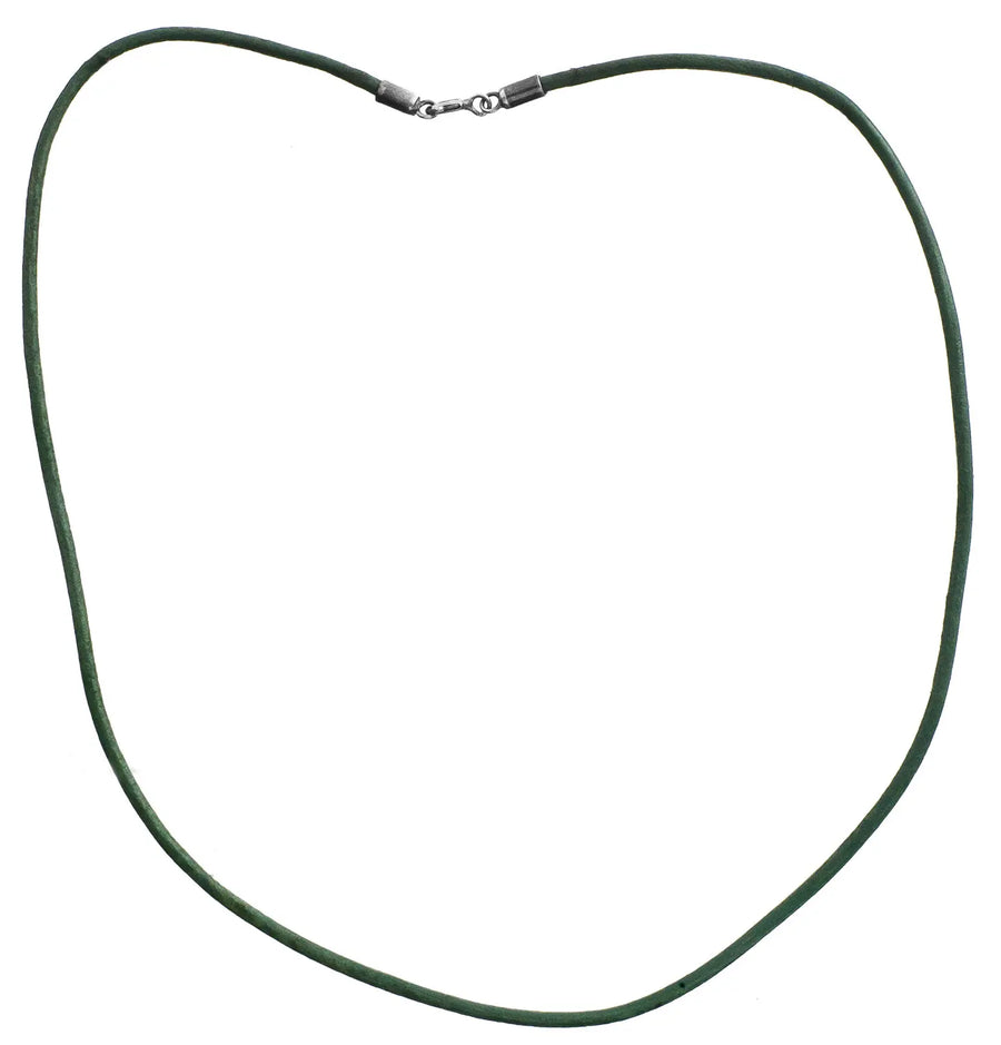 Sterling Silver PVC Wire Necklace with Sterling Closure