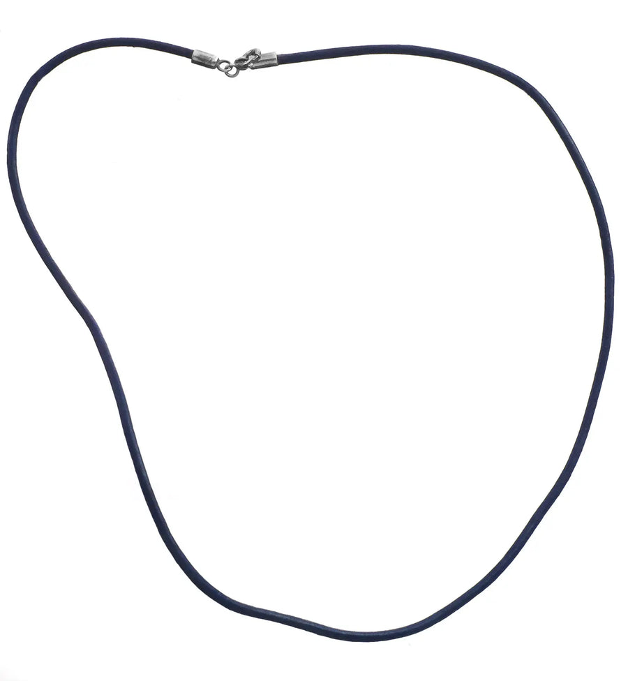 Sterling Silver PVC Wire Necklace with Secure Closure