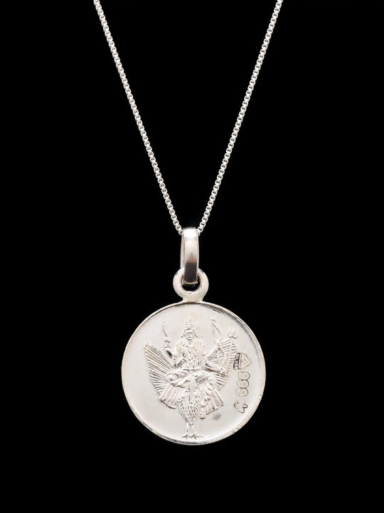 Shani Yantra 999 Fineness Pure Silver Pendant