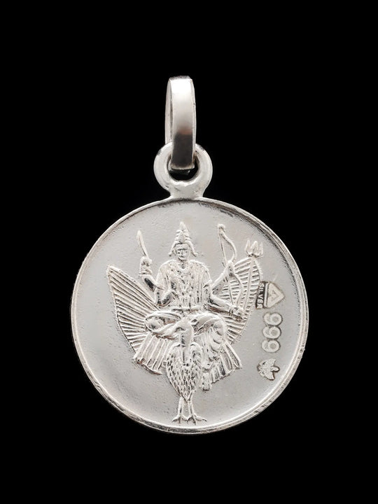 Shani Yantra 999 Fineness Pure Silver Pendant