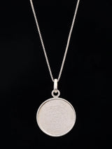 Goddess Saraswati Yantra Sterling Silver Pendant