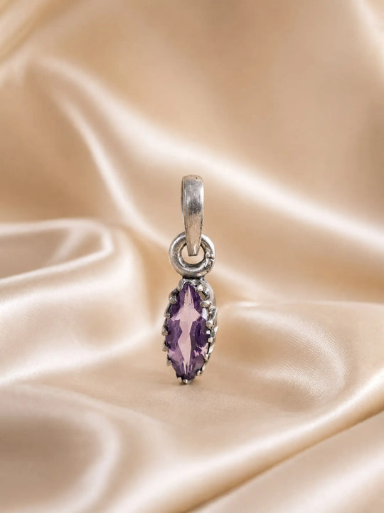 Amethyst Sterling Silver Pendant