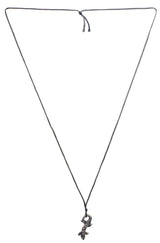 Mahabalipuram Carved Stone Lizard Cord Necklace