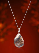 Pear Shape Jasper Sterling Silver Pendant