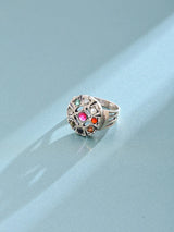 Navaratna Sterling Silver Ring