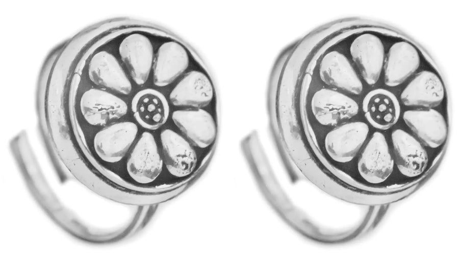 Sterling Silver Toe Rings, Pair