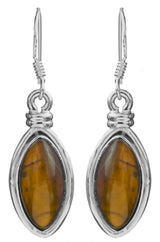 Carnelian Sterling Silver Earrings with Gemstone Accents