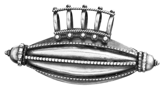Melon Motif Sterling Silver Pendant