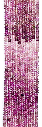 Tourmaline Israel Cut Rondelle Beaded Necklace