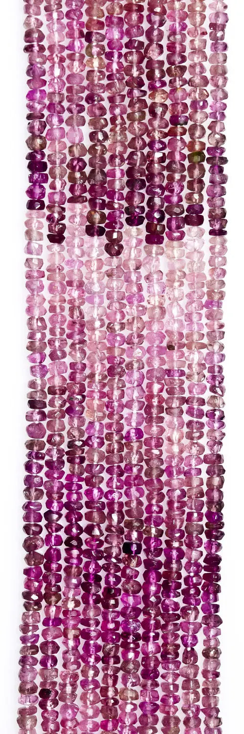 Tourmaline Israel Cut Rondelle Beaded Necklace