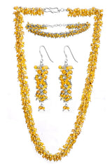 Carnelian Spike Sterling Silver Necklace Earrings Bracelet Set