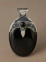 Black Onyx Sterling Silver Pendant