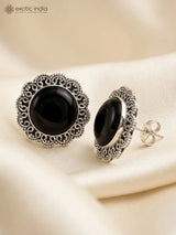Amethyst Gemstone Sterling Silver Stud Earrings