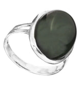 Tiger Eye Oval Gemstone Sterling Silver Ring