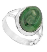 Tiger Eye Oval Gemstone Sterling Silver Ring