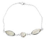 Faceted Green Amethyst Sterling Silver Bracelet