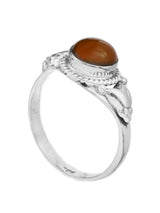 Onyx, Tiger Eye, Malachite and Pearl Sterling Silver Ring