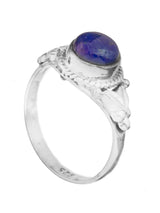 Onyx, Tiger Eye, Malachite and Pearl Sterling Silver Ring