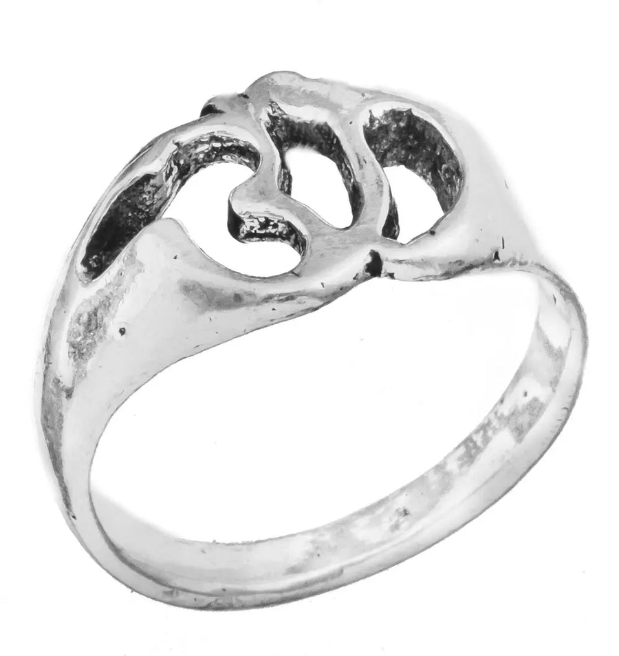 Om Aum Symbol Sterling Silver Ring