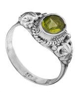 Faceted Citrine Sterling Silver Ring
