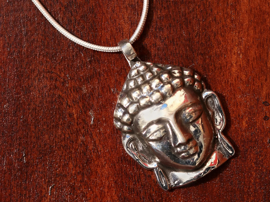 Lord Buddha Sterling Silver Pendant
