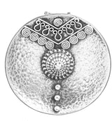 Spiral Dimple Sterling Silver Pendant