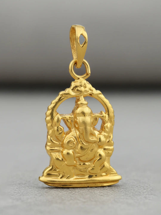 Shri Ganesha 18K Gold Pendant