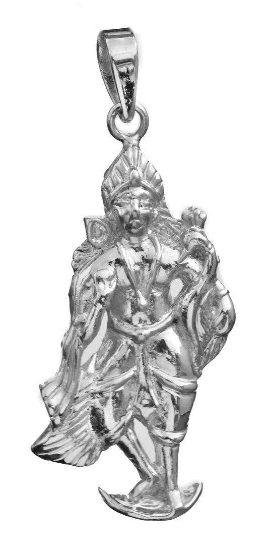 Bhagawan Karttikeya Sterling Silver Pendant