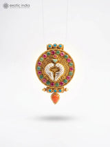 Manjushri and Twin Fish Sterling Silver Gau Box Pendant