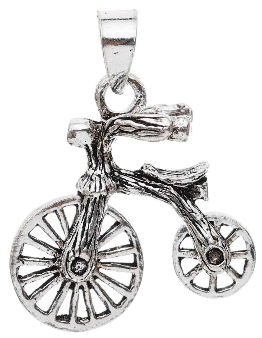 Sterling Silver Bicycle Pendant