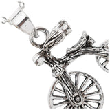 Sterling Silver Bicycle Pendant