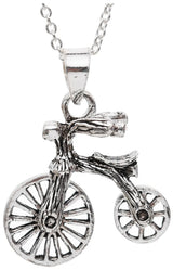 Sterling Silver Bicycle Pendant