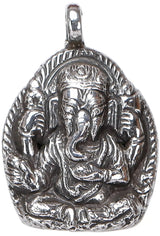 Lord Ganesha Sterling Silver Pendant from Nepal
