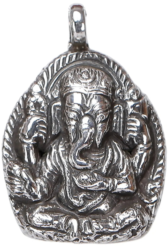 Lord Ganesha Sterling Silver Pendant from Nepal