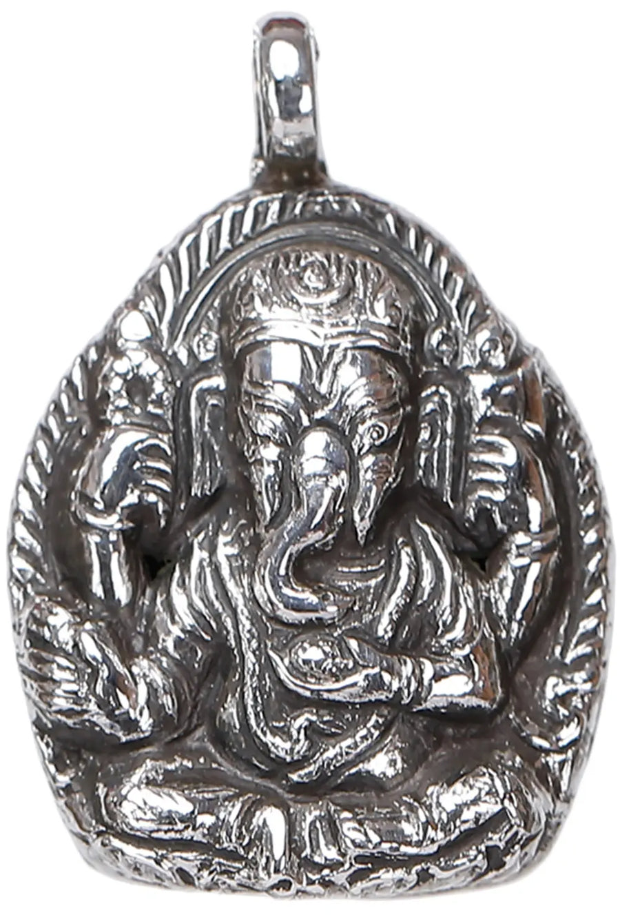 Lord Ganesha Sterling Silver Pendant from Nepal