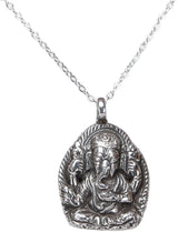 Lord Ganesha Sterling Silver Pendant from Nepal