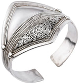 Handcrafted Sterling Silver Filigree Cuff Bracelet