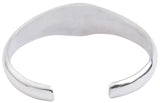 Floral Engraved Sterling Silver Cuff Bracelet from Nepal