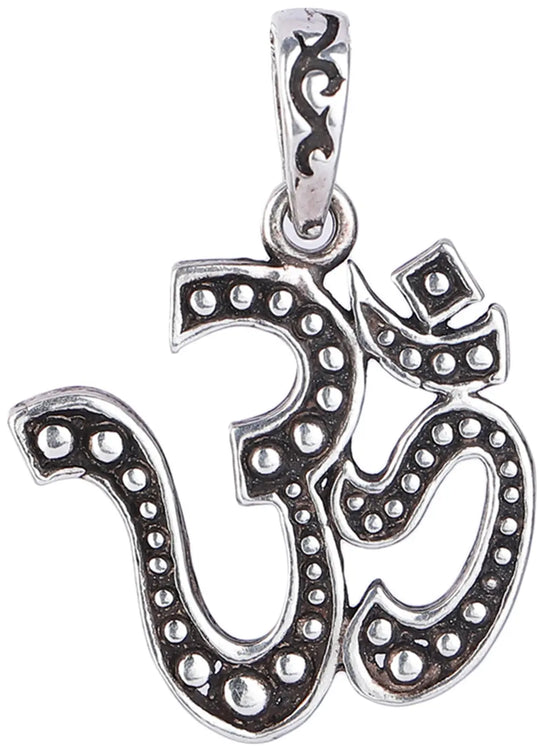 Om Sterling Silver Pendant from Nepal